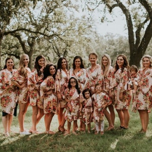 Floral Bridesmaid Robes - Bridesmaid Gifts - Floral Robe - Getting Ready Robes - Bridal Party Gifts - Kimono - Bridesmaid Proposal